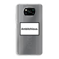 Ambitchious: Xiaomi Poco X3 NFC Transparant Hoesje Ambitchious: Xiaomi Poco X3 NFC Transparant Hoesje