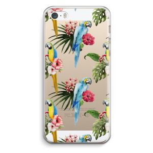 Kleurrijke papegaaien: iPhone 5 / 5S / SE Transparant Hoesje