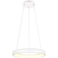 LED Hanglamp - Trion Kardo - 38W - Aanpasbare Kleur - Dimbaar - Rond - Mat Wit - Metaal