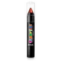 Paintglow Face paint stick - metallic rood - 3,5 gram - schmink/make-up stift/potlood   -