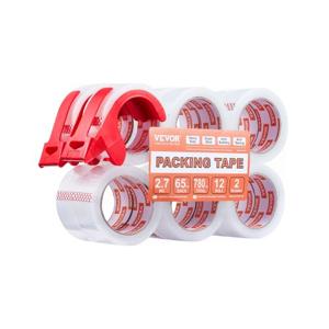 VEVOR Verpakkingstape Set van 12 59.436m Pakkettape Plakband met Dispenser 0.068mm