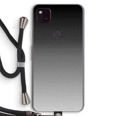 Musketon Halftone: Pixel 4a 5G Transparant Hoesje met koord