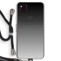 Musketon Halftone: Pixel 4a 5G Transparant Hoesje met koord