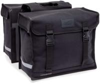 Dubbele fietstas New Looxs Canvas Deluxe - 46 liter - 39 x 18 x 33 cm (2x) - Black