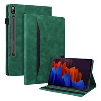 Lunso - Lenovo Tab P12 Pro - Luxe Bookcase hoes - Groen - thumbnail