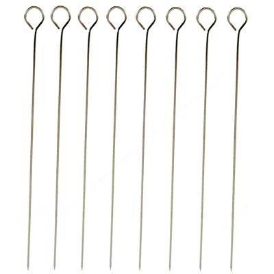 24x BBQ/barbecue spiezen/vleespennen van metaal 25 cm