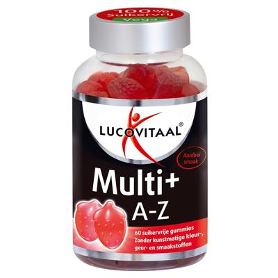 Lucovitaal Vega Multi+ A-Z Gummies Aardbei 60Stuks