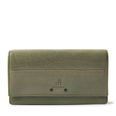 dR Amsterdam Dames Portemonnee 93190 Groen