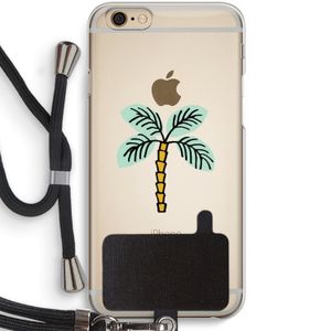 Palmboom: iPhone 6 / 6S Transparant Hoesje met koord