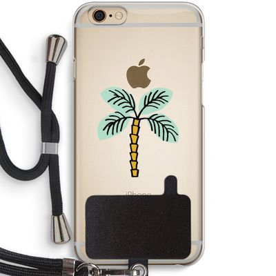 Palmboom: iPhone 6 / 6S Transparant Hoesje met koord