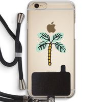 Palmboom: iPhone 6 / 6S Transparant Hoesje met koord