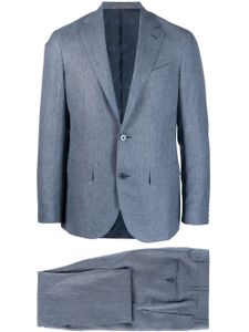 Corneliani costume à veste à simple boutonnage - Bleu