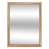 5five Spiegel/wandspiegel - rechthoek - 34 x 44 cm - houtlook kunststof/glas - naturel 5five Spiegel/wandspiegel - rechthoek - 34 x 44 cm - houtlook kunststof/glas - naturel