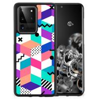 Samsung Galaxy S20 Ultra Grip Case Blokken Kleurrijk Samsung Galaxy S20 Ultra Grip Case Blokken Kleurrijk