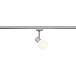 LED Railverlichting - Track Spot - Trion Dual Besina - 2 Fase - E14 Fitting - Rond - Mat Nikkel - Aluminium