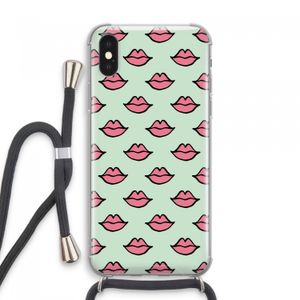 Lipjes: iPhone XS Max Transparant Hoesje met koord
