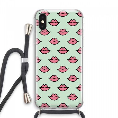 Lipjes: iPhone XS Max Transparant Hoesje met koord