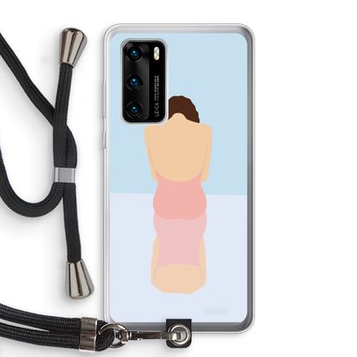 Mirror: Huawei P40 Transparant Hoesje met koord