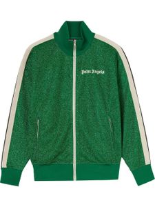 Palm Angels veste de sport zippée à paillettes - Vert