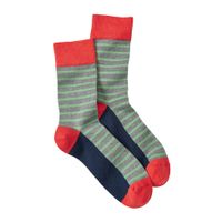 Gestreepte sokken van bio-katoen, grijs-meerkleurig Maat: 35-38 - thumbnail