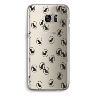 Miauw: Samsung Galaxy S7 Edge Transparant Hoesje