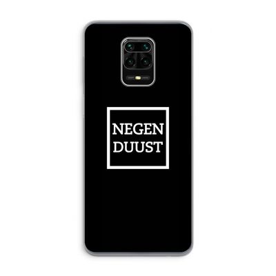 Negenduust black: Xiaomi Redmi Note 9 Pro Transparant Hoesje