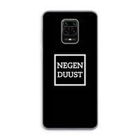 Negenduust black: Xiaomi Redmi Note 9 Pro Transparant Hoesje