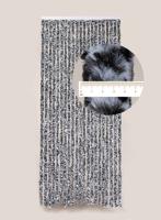 Degor Kattenstaart Vliegengordijn Zwart / Wit Gemêleerd 90 x 210 cm