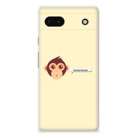 Google Pixel 6A Telefoonhoesje met Naam Monkey