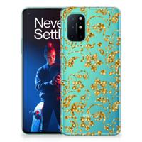 OnePlus 8T | TPU Case | Gouden Bloemen