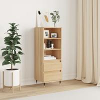 Hoge kast 40x36x110 cm bewerkt hout sonoma eiken