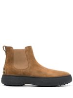 Tod's bottines chelsea W.G. en daim - Marron
