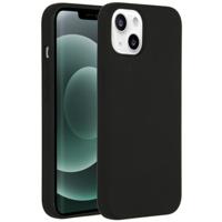 Accezz Liquid Silicone Backcover iPhone 13 Mini Telefoonhoesje Zwart