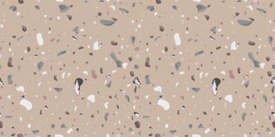 Hydraulische tegels vinyl vloerkleed Beige terrazzo
