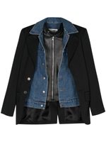 MM6 Maison Margiela blazer à design superposé - Noir