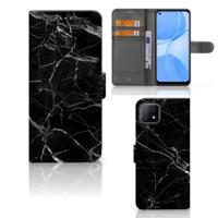 OPPO A73 5G | Bookcase | Marmer Zwart - Origineel Cadeau Vader