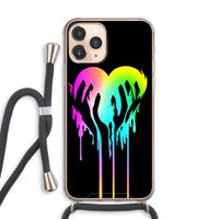 Hold My Heart: iPhone 11 Pro Max Transparant Hoesje met koord