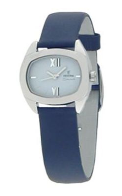 Horlogeband Festina F16013-3 Leder Blauw 16mm