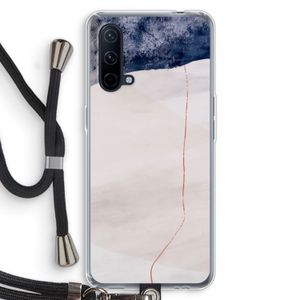 Stone White: OnePlus Nord CE 5G Transparant Hoesje met koord