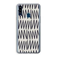 Marrakech Zigzag: Samsung Galaxy A20s Transparant Hoesje