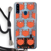 Krab: Samsung Galaxy A20s Transparant Hoesje met koord
