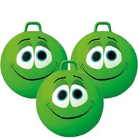 Skippybal Smile Emoticon - 3x stuks - D65 cm - voor kinderen - buiten speelgoed