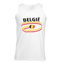 Belgie tanktop voor heren met vlaggen print 2XL  - - thumbnail