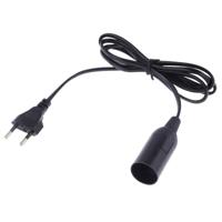E14 Wire Cap lamp houder kroonluchter stopcontact met 1.5 m verlengkabel EU stekker (zwart) E14 Wire Cap lamp houder kroonluchter stopcontact met 1.5 m verlengkabel EU stekker (zwart)