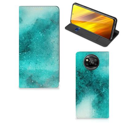 Bookcase Xiaomi Poco X3 Pro | Poco X3 Painting Blue Bookcase Xiaomi Poco X3 Pro | Poco X3 Painting Blue