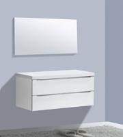 Badmeubel Senza Flat kunstmarmer top 120 Wit