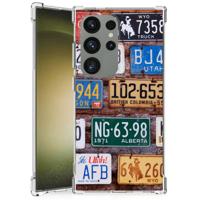 Samsung Galaxy S24 Ultra Anti-shock Hoesje met foto Kentekenplaten