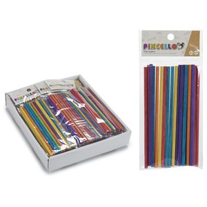 120x stuks ronde multi-color kleur hobby knutselen houtjes/ijslollie stokjes 15 x 0.5 cm