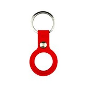 AirTag case liquid series - siliconen hoesje met ring - rood
