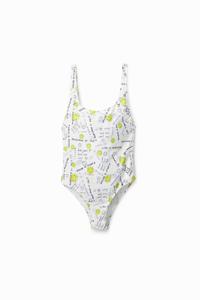 Badpak met Smiley® - WHITE - XS